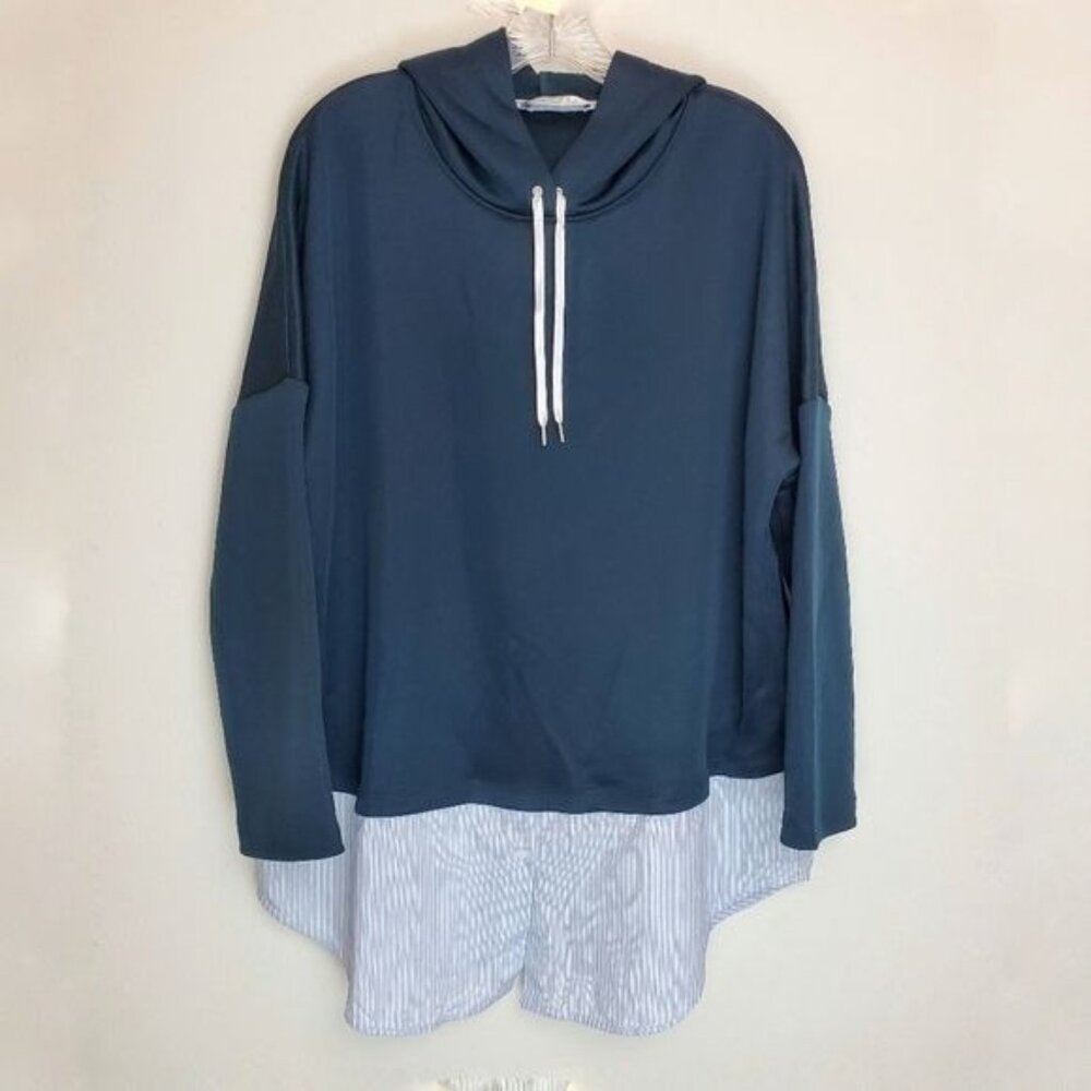 Sandro Paris Bastien layered sweatshirt hoodie